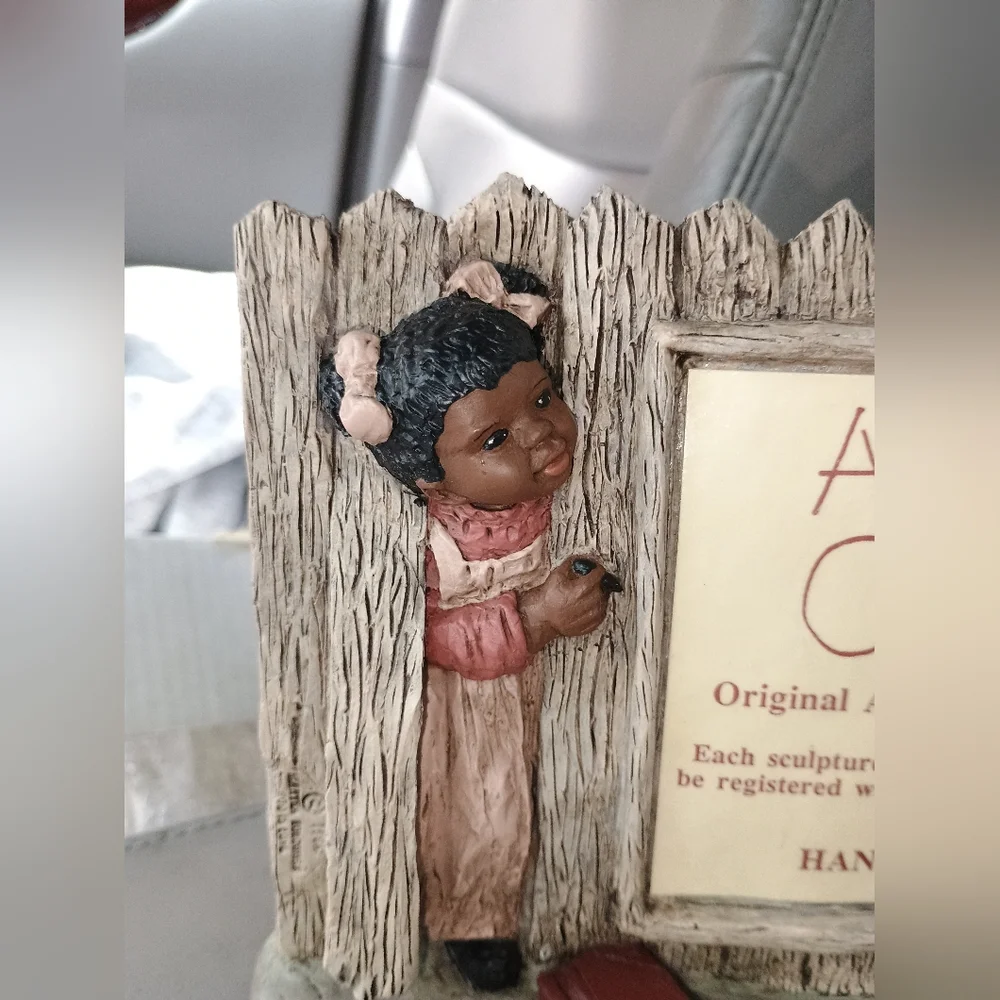 All God's Children Display Sign Girl by Garden Gate Martha Holcombe 1988 #93